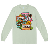 Matcha 90s country caassette tapes Long Sleeve Tee - OliviaCreatesArt