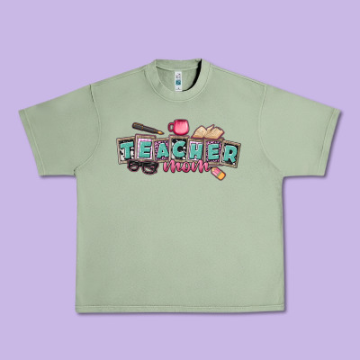 Teacher Mom Urban Heavy Tee Designed By Cowgirlartshop