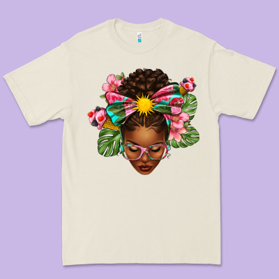 Afro Woman Summer Premium Tee Designed By Texasbilliewilder