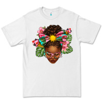 White Afro Woman Summer Premium Tee - texasbilliewilder