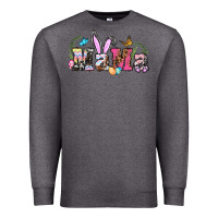 Charcoal Heather easter bunny mama Premium Sweatshirt - BarkalooDesign