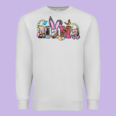 Easter Bunny Mama Premium Sweatshirt Designed By Barkaloodesign