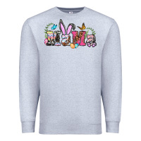 Heather Grey easter bunny mama Premium Sweatshirt - BarkalooDesign