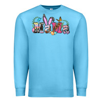 Ocean Blue easter bunny mama Premium Sweatshirt - BarkalooDesign