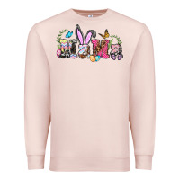 Pale Pink easter bunny mama Premium Sweatshirt - BarkalooDesign
