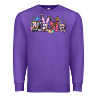 Purple easter bunny mama Premium Sweatshirt - BarkalooDesign