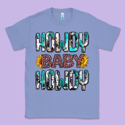 Western Howdy Baby Howdy Classic Tee Designed By Howdyjamesfarm