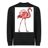 Black Pink Flamingo Heavyweight Sweatshirt - LillyAllenDesigns