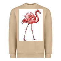 Mushroom Pink Flamingo Heavyweight Sweatshirt - LillyAllenDesigns