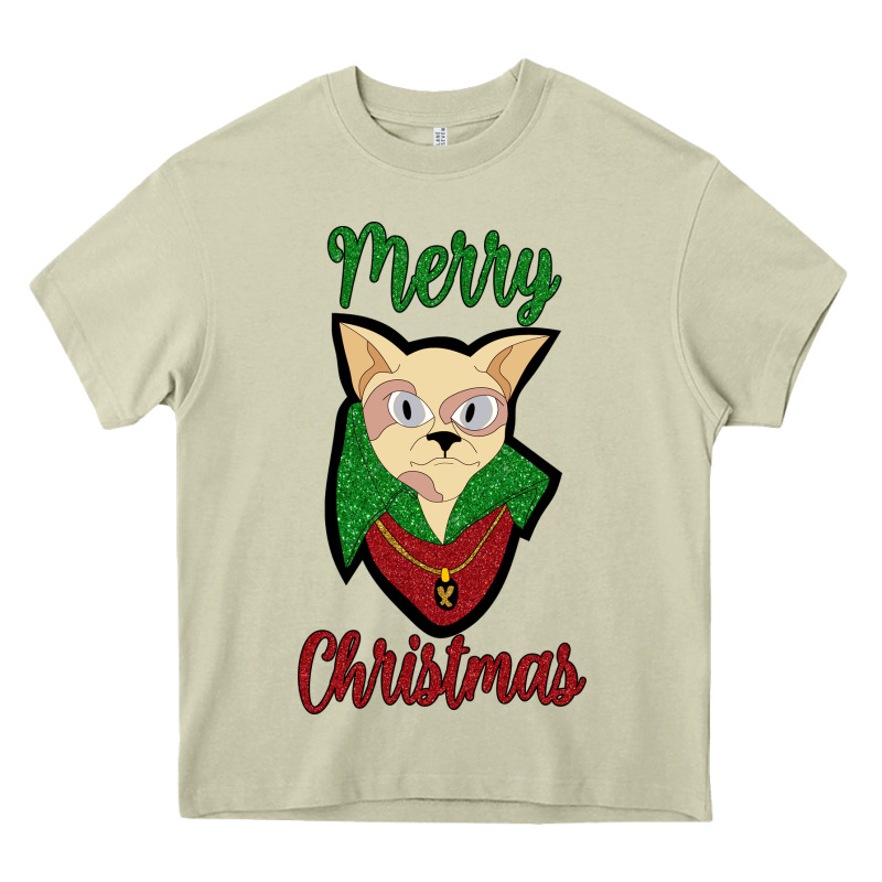 Merry Christmas Cat Heavy Core Tee by Bettercallsaul | Teevron