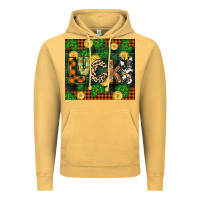 Vintage Mustard st patricks day lucky clover and coins Vintage Hoodie - CowGirlArtShop