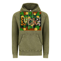 Vintage Olive st patricks day lucky clover and coins Vintage Hoodie - CowGirlArtShop