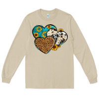 Mushroom cowhide leopard hearts Long Sleeve Tee - OliviaCreatesArt