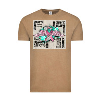 Vintage Coffee cancer ribbon with angel wings Vintage Tee - CowGirlArtShop
