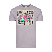 Vintage Zinc cancer ribbon with angel wings Vintage Tee - CowGirlArtShop