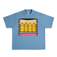 Pebble Blue glitter pencil Urban Heavy Tee - CowGirlArtShop