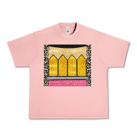 Salmon glitter pencil Urban Heavy Tee - CowGirlArtShop