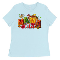 Baby Blue Mama cita Ladies Tee - NancyCooperArtShop