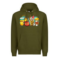 Army Green softball coffee Premium Hoodie - Jasminsmagicworld