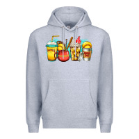Heather Grey softball coffee Premium Hoodie - Jasminsmagicworld