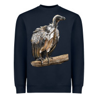 Navy Vulture Bird Heavyweight Sweatshirt - LillyAllenDesigns