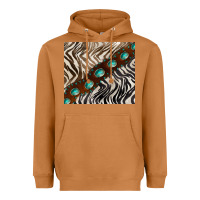 Meerkat zebra gemstone leather Heavyweight Hoodie - BarkalooDesign