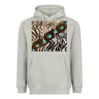 Moon Dust zebra gemstone leather Heavyweight Hoodie - BarkalooDesign