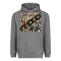 Storm zebra gemstone leather Heavyweight Hoodie - BarkalooDesign