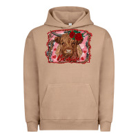 Pigment Burro be mine highland cow Urban Hoodie - AdoDesignShop
