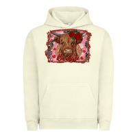 Pigment Pistachio be mine highland cow Urban Hoodie - AdoDesignShop