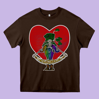 St Patricks Heavy Core Tee Designed By Bettercallsaul