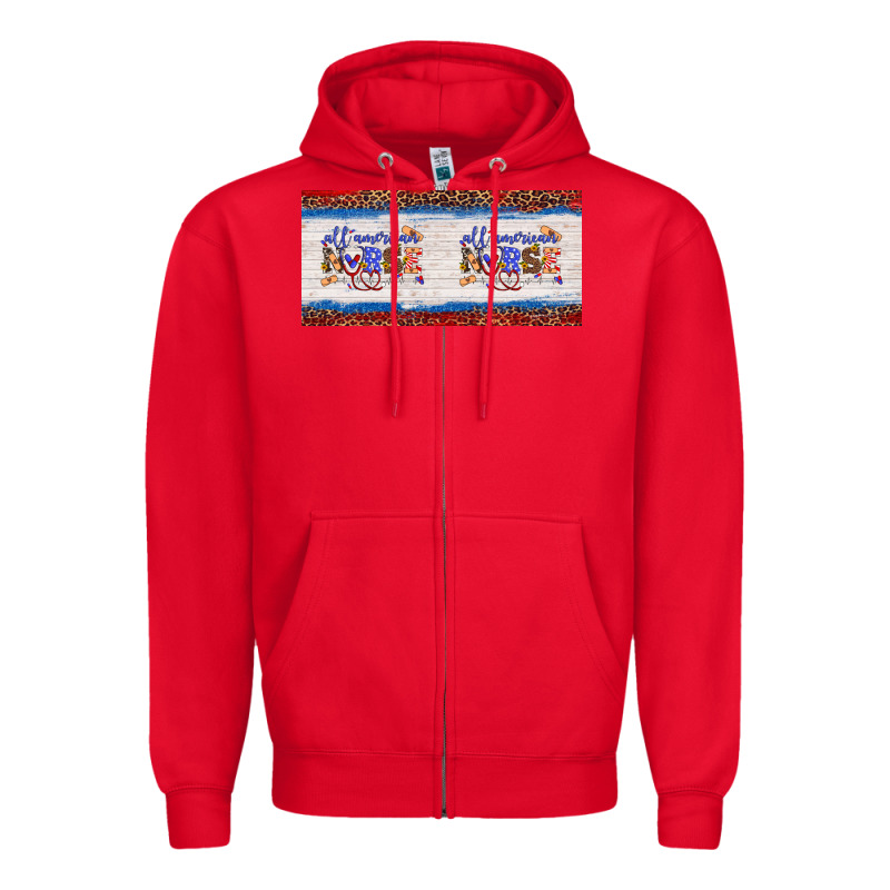 All American Nurse 15oz Mug Zipper Hoodie by Artiststas | Teevron