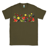 Army Green summer fruits Classic Tee - TumblerDesignByShophia