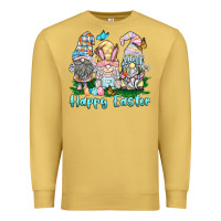 Antique Gold happy easter gnome Premium Sweatshirt - BarkalooDesign