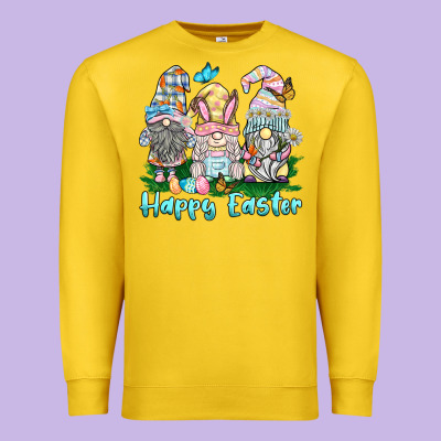 Happy Easter Gnome Premium Sweatshirt Designed By Barkaloodesign