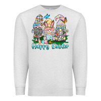 Oatmeal Heather happy easter gnome Premium Sweatshirt - BarkalooDesign
