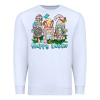 White happy easter gnome Premium Sweatshirt - BarkalooDesign