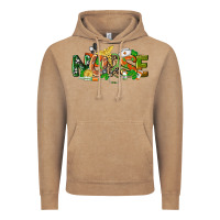 Vintage Coffee St. Patrick's Day Nurse Vintage Hoodie - CowGirlArtShop