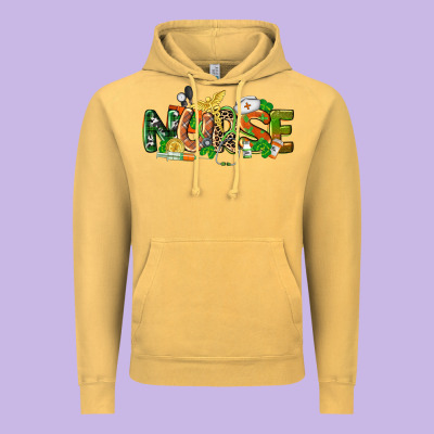 St. Patrick's Day Nurse Vintage Hoodie Designed By Cowgirlartshop