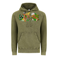 Vintage Olive St. Patrick's Day Nurse Vintage Hoodie - CowGirlArtShop