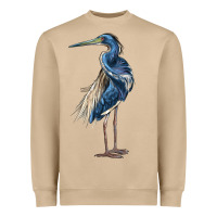 Mushroom Louisiana Heron Heavyweight Sweatshirt - LillyAllenDesigns
