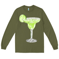 Army Green martini fa element Long Sleeve Tee - FaDigitalArtStudio