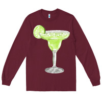 Burgundy martini fa element Long Sleeve Tee - FaDigitalArtStudio
