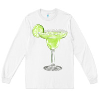 White martini fa element Long Sleeve Tee - FaDigitalArtStudio