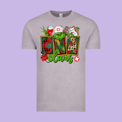 Cna  Certified Nursing Assistant Claus Vintage Tee Designed By Cowgirlartshop