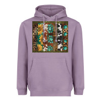 Lavender western patterns brushstroke Heavyweight Hoodie - BarkalooDesign