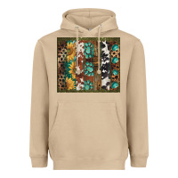 Mushroom western patterns brushstroke Heavyweight Hoodie - BarkalooDesign