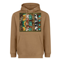 Toasted Coconut western patterns brushstroke Heavyweight Hoodie - BarkalooDesign