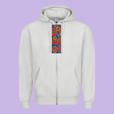 Usa Flag And Cross Penwraps Zipper Hoodie Designed By Artiststas