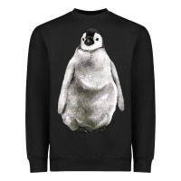Black baby penguin Heavyweight Sweatshirt - LillyAllenDesigns